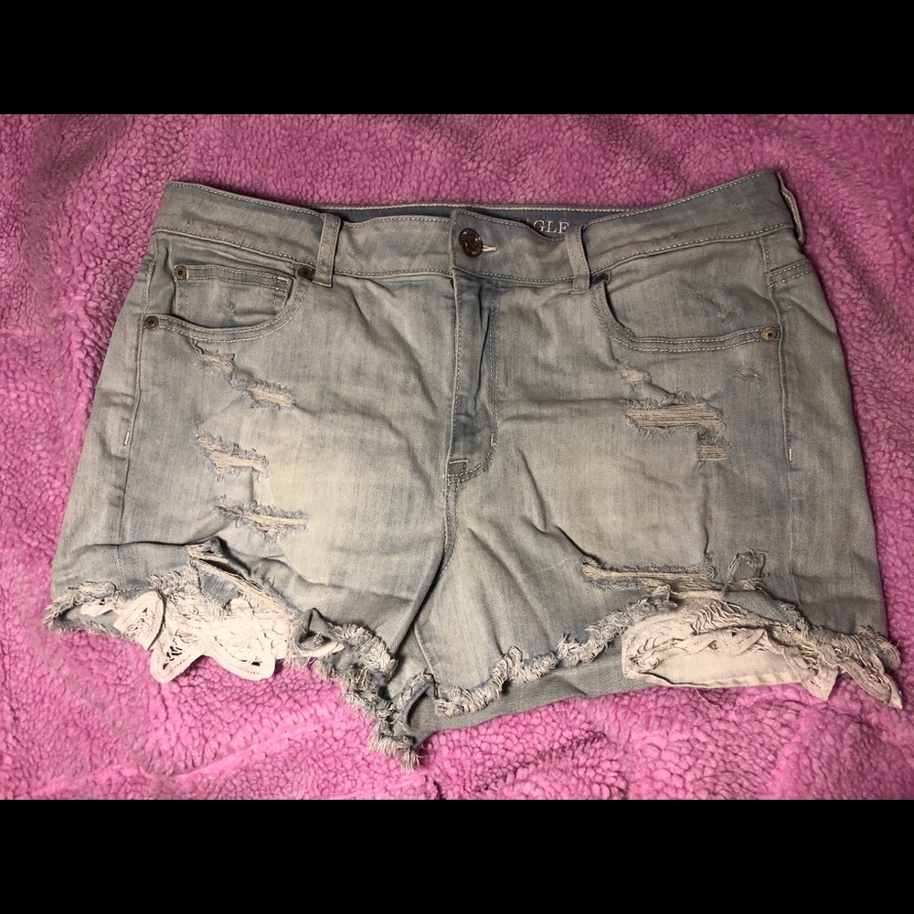 Denim Stretch Shorts
